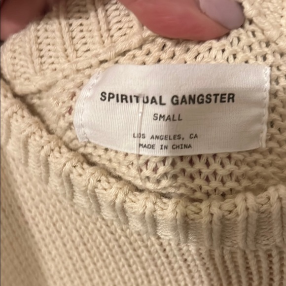 Spiritual Gangster Love Mantra  Sweater Sz S - Picture 4 of 8